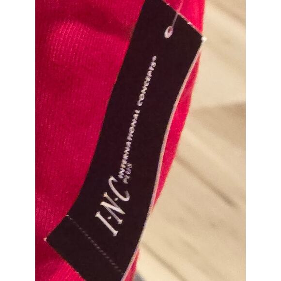 INC International Concepts Rhinestone Tunic Sweater in Red – NWT Size 1X - Picture 3 of 6